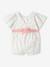 Floral playsuit for baby girls printed white - vertbaudet enfant 