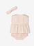 Set of 3 short, t-shirt and band for head accessories for hair ecru - vertbaudet enfant 