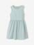 Set of skater dress, bolero and band for head accessories for hair sage green+white - vertbaudet enfant 