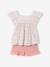 Cotton gauze short and top set blush+sage green - vertbaudet enfant 