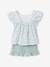 Cotton gauze short and top set blush+sage green - vertbaudet enfant 