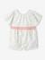 Floral playsuit for baby girls printed white - vertbaudet enfant 