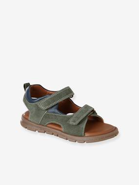 -Sandales garçon textile scratchs