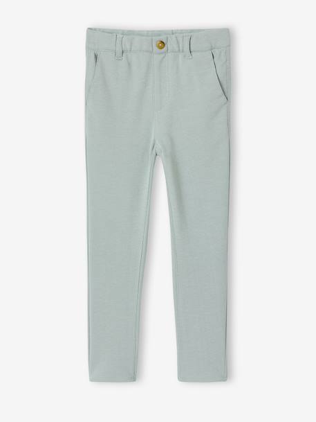 Ceremony suit with Mao collar shirt, jacket and trousers for boys aqua green+beige+sky blue - vertbaudet enfant 