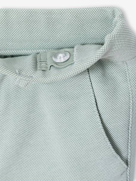 Ceremony suit with Mao collar shirt, jacket and trousers for boys aqua green+beige+sky blue - vertbaudet enfant 