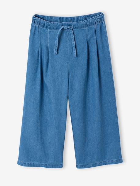 Lightweight denim bermuda shorts and top set medium blue - vertbaudet enfant 
