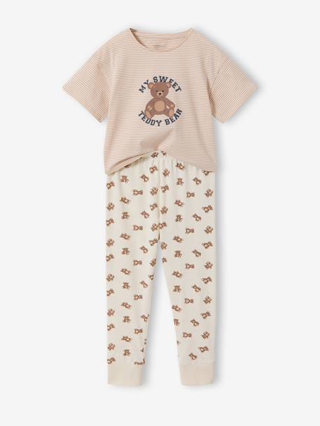 Pack of 2 short and long bear pyjamas ecru - vertbaudet enfant 