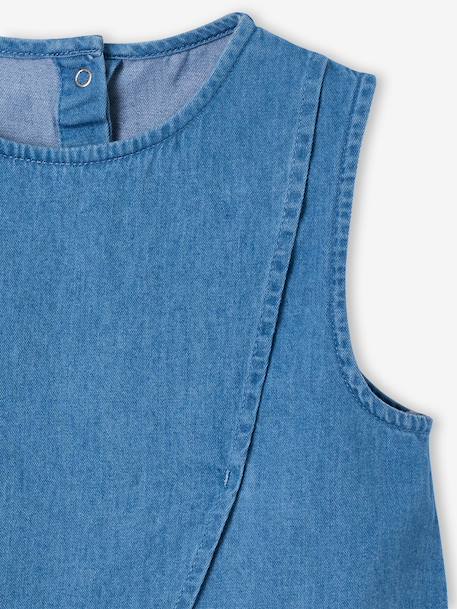 Lightweight denim bermuda shorts and top set medium blue - vertbaudet enfant 