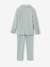 Ceremony suit with Mao collar shirt, jacket and trousers for boys aqua green+beige+sky blue - vertbaudet enfant 