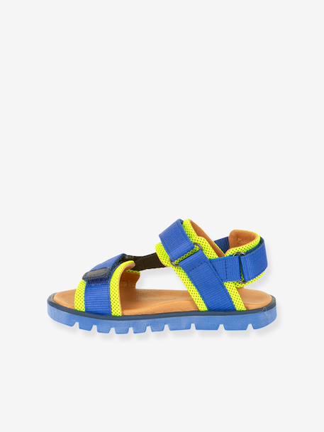 Pair of KE FLASH Hook-&-Loop Sandals for Boys, FRODDO aqua+black+blue+electric blue+fuchsia+multicoloured+navy blue+rosy - vertbaudet enfant 