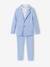 Ceremony suit with Mao collar shirt, jacket and trousers for boys aqua green+beige+sky blue - vertbaudet enfant 