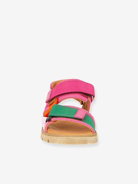Pair of KE FLASH Hook-&-Loop Sandals for Boys, FRODDO aqua+black+blue+electric blue+fuchsia+multicoloured+navy blue+rosy - vertbaudet enfant 
