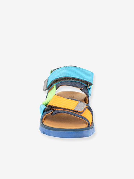 Pair of KE FLASH Hook-&-Loop Sandals for Boys, FRODDO aqua+black+blue+electric blue+fuchsia+multicoloured+navy blue+rosy - vertbaudet enfant 