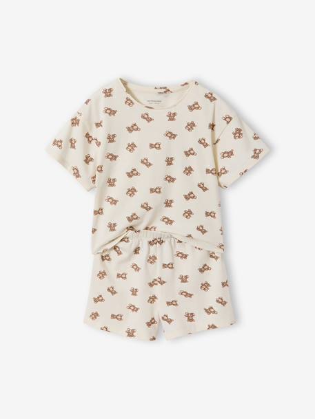 Pack of 2 short and long bear pyjamas ecru - vertbaudet enfant 