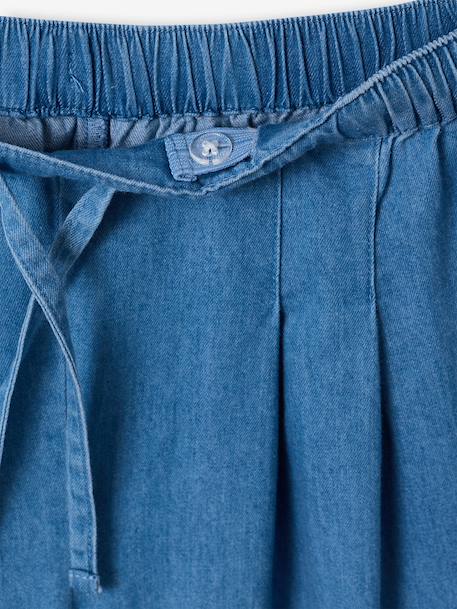 Lightweight denim bermuda shorts and top set medium blue - vertbaudet enfant 
