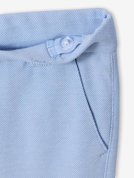 Ceremony suit with Mao collar shirt, jacket and trousers for boys aqua green+beige+sky blue - vertbaudet enfant 