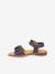 Pair of LORE FLOWERS Leather Sandals for Girls, FRODDO blue+blush+deep blue+gold+golden pink+lavender+red+rose+tomato red - vertbaudet enfant 