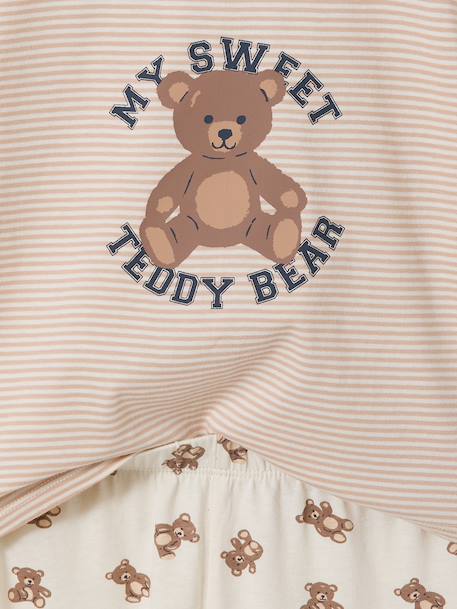 Pack of 2 short and long bear pyjamas ecru - vertbaudet enfant 