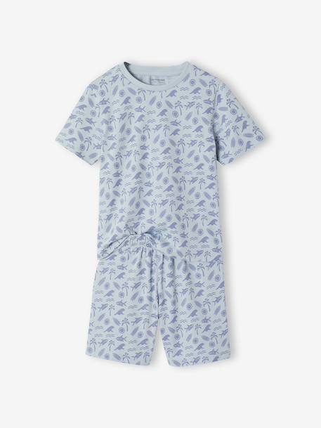 Pack of 2 surf pyjama shorts sky blue - vertbaudet enfant 
