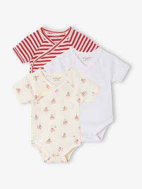 Bébé-Lot 3 bodies bébé garçon coton bio