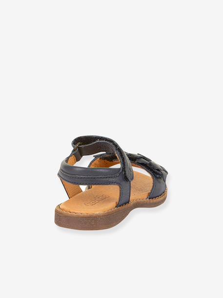 Sandales en cuir pour fille LORE FLOWERS froddo bleu+bleu foncé+blush+lavande+or+rose doré+rouge+tomette - vertbaudet enfant 