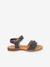 Pair of LORE FLOWERS Leather Sandals for Girls, FRODDO blue+blush+deep blue+gold+golden pink+lavender+red+rose+tomato red - vertbaudet enfant 