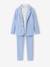Ceremony suit with Mao collar shirt, jacket and trousers for boys aqua green+beige+sky blue - vertbaudet enfant 