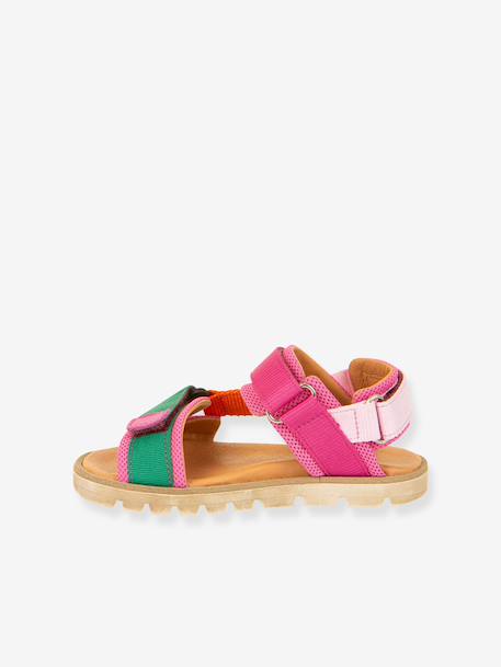 Pair of KE FLASH Hook-&-Loop Sandals for Boys, FRODDO aqua+black+blue+electric blue+fuchsia+multicoloured+navy blue+rosy - vertbaudet enfant 