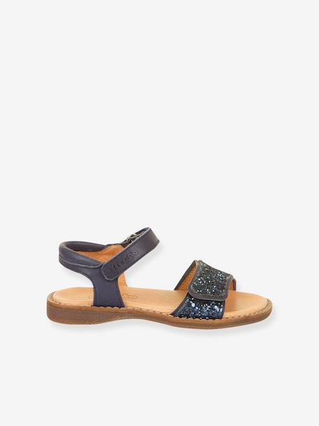 LORINE SPARKLE girls' sandals by FRODDO deep blue+gold+lavender - vertbaudet enfant 