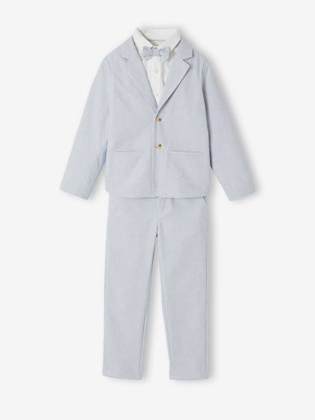 4-piece boy's ceremony set sky blue - vertbaudet enfant 