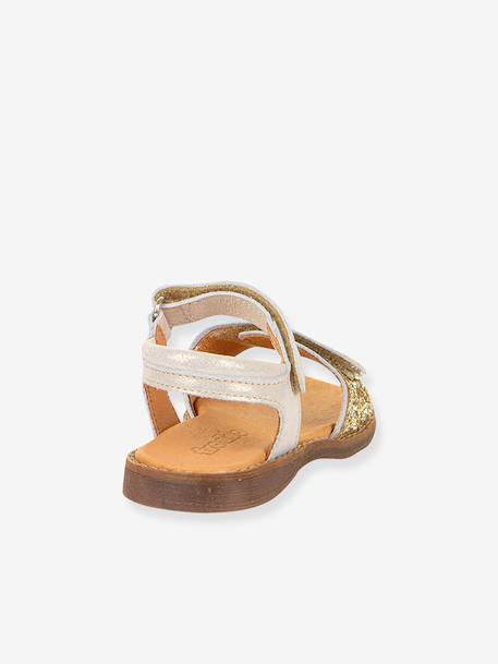 LORINE SPARKLE girls' sandals by FRODDO deep blue+gold+lavender - vertbaudet enfant 