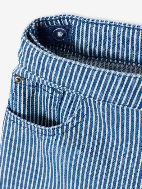 Jupe short fille rayée rayé bleu - vertbaudet enfant 