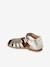 Girls' open leather ballerinas gold - vertbaudet enfant 