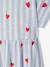 Girl's comfortable jersey dress striped blue+striped pink - vertbaudet enfant 