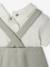 Set of 2 sleepsuit bodysuit for babies sage green - vertbaudet enfant 