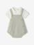 Ensemble 2 pièces barboteuse body bébé vert sauge - vertbaudet enfant 