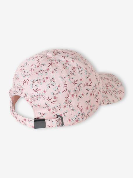Girls' adjustable cotton cap pale pink - vertbaudet enfant 