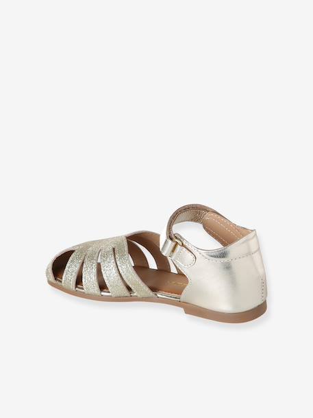 Girls' strap ballerinas gold - vertbaudet enfant 
