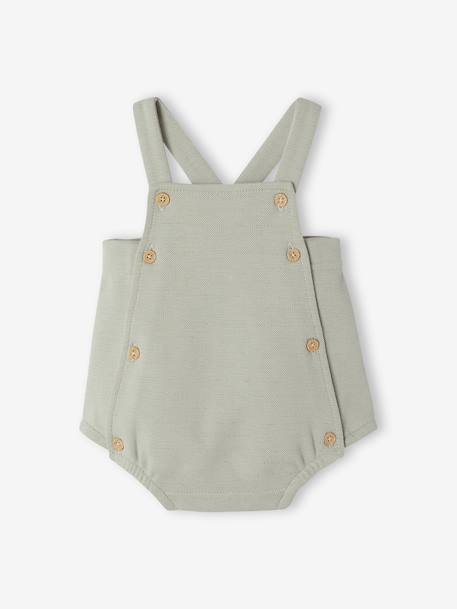 Ensemble 2 pièces barboteuse body bébé vert sauge - vertbaudet enfant 