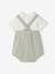 Set of 2 sleepsuit bodysuit for babies sage green - vertbaudet enfant 