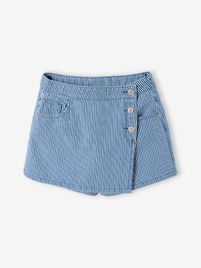 -Striped girl's skort