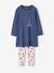 Lot de 2 pyjamas chemises de nuit legging bleu - vertbaudet enfant 