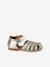 Girls' open leather ballerinas gold - vertbaudet enfant 