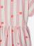 Girl's comfortable jersey dress striped blue+striped pink - vertbaudet enfant 