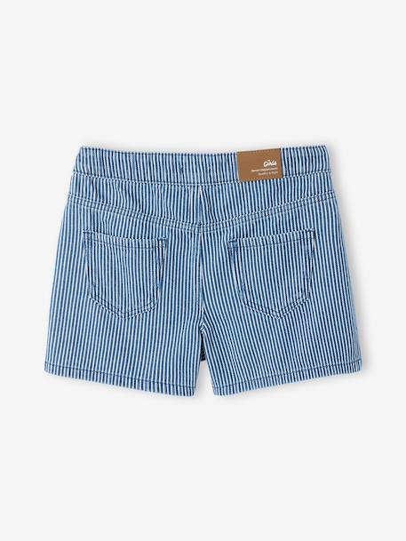 Jupe short fille rayée rayé bleu - vertbaudet enfant 