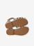 Girls' open leather ballerinas gold - vertbaudet enfant 