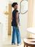 V-neck nursing t-shirt black+khaki - vertbaudet enfant 
