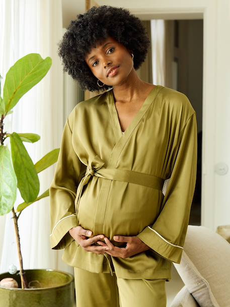 Nursing clothes bathrobe set olive - vertbaudet enfant 
