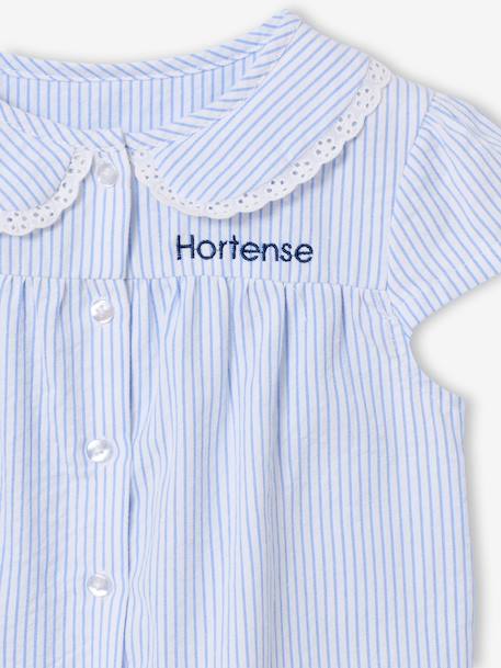 Short-sleeved pyjama playsuit to customise sky blue - vertbaudet enfant 