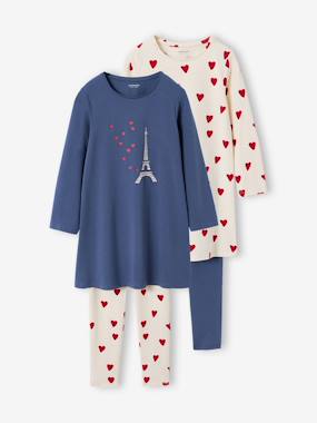 -Lot de 2 pyjamas chemises de nuit legging